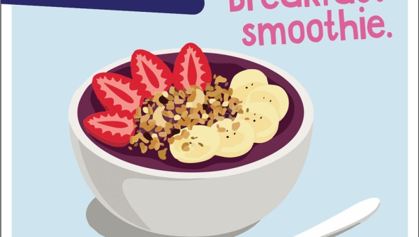 Strawberry & Banana with Oats Power Bowl